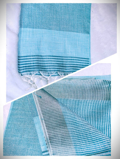 Khadi Classics with a Soft Shimmer Glow -pastel blue|KRISA