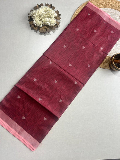 Semi-Linen Saree-Breathable Luxury with Effortless Style | Krisa 001