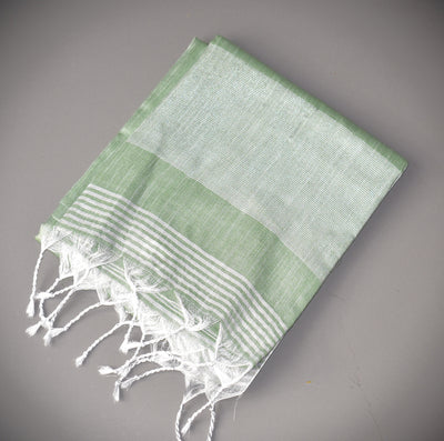 Khadi Classics with a Soft Shimmer Glow -pastel green|KRISA