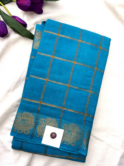 Pavithra Kattam Sungudi cotton saree with peacock border 001|premium quality| krisa