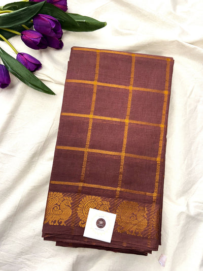 Pavithra Kattam Sungudi cotton saree with peacock border 005premium quality| krisa