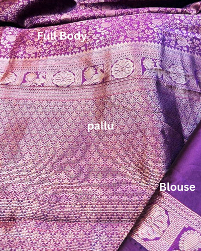 Exclusive full zari soft silk saree -in Budget friendly price
