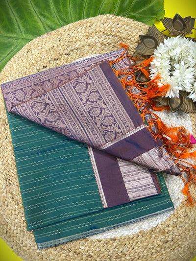 Soft silk saree-with grand work with dual shade-with blouse