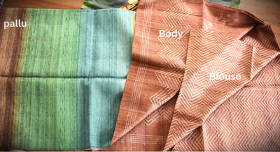 Warm Tussar Silk Sarees |Fresh Boutique Style Sarees 003|KRISA