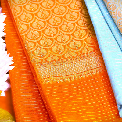 soft silk striped sarees