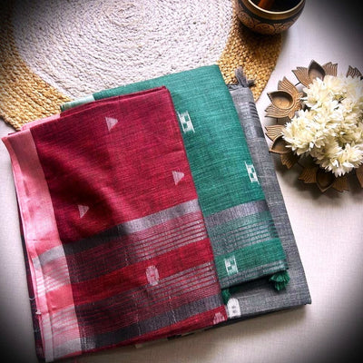 Semi-Linen sarees