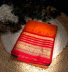 Pure Kanchi Cotton Sarees -plain putta work with blouse-100%pure cotton saree