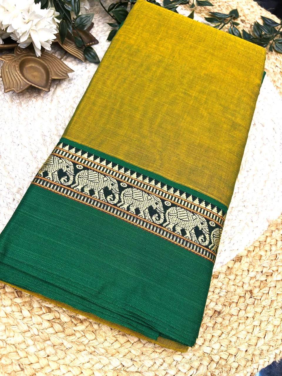 Pure Narayanapet Cotton Saree with Blouse | Handloom Traditional Wear 555p2
