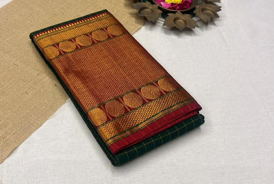 Pure Narayanapet Cotton Saree with Blouse | Handloom Traditional Wear 555p9