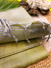 Khadi Classics with a Soft Shimmer Glow |Light Green Saree |KRISA