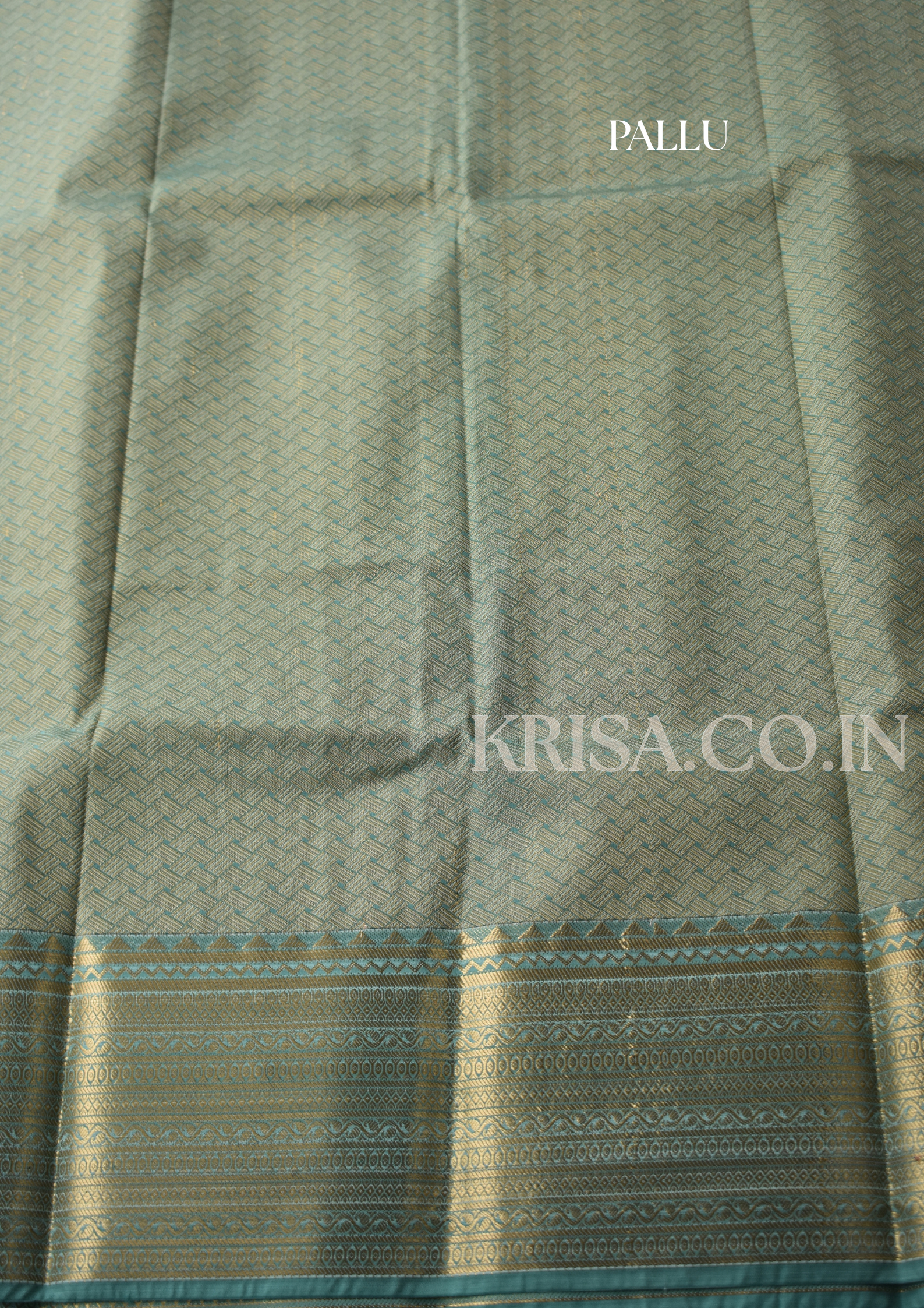 Kanchipuram Semi Silk Saree with Zari Border12 | Elegant Traditional Saree | KRISA
