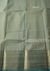 Kanchipuram Semi Silk Saree with Zari Border12 | Elegant Traditional Saree | KRISA