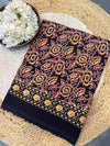 Feather soft lightweight mulmul cotton saree J009(with blouse)