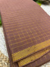 Golden check pure sungudi cotton saree-without blouse 002|KRISA