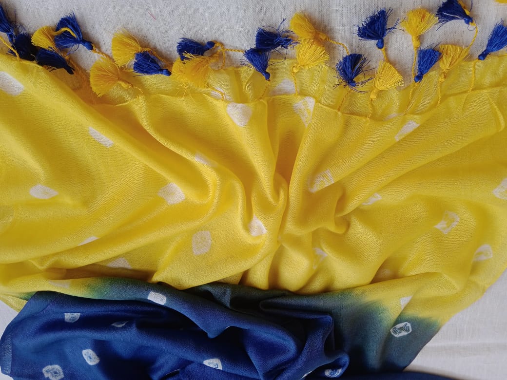 Pure Cotton Linen Tie & Dye Dupattas