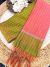 Adhira Checked  silk saree with blouse 011