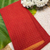 Premium Quality Golden check pure sungudi cotton saree-without blouse 003|KRISA