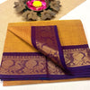 Chettinad cotton yellow saree | Timeless Elegance – Krisa 002