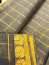 Sungudi  pure cotton saree-premium zari kattam  saree -with running blouse