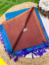 Vazhaipattu silk saree-golden brown without blouse