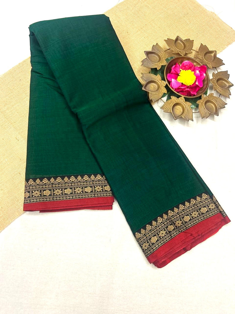 Pure Narayanapet Cotton Saree with Blouse | Handloom Traditional Wear 555p7