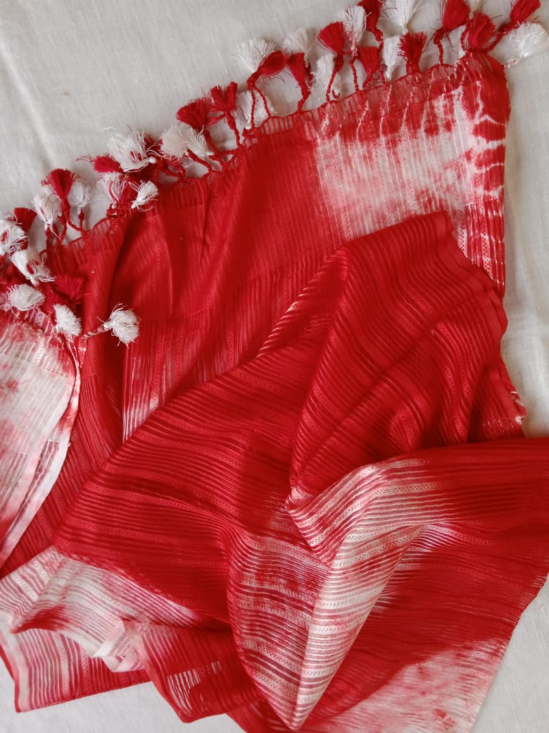 Pure Cotton Linen Tie & Dye Dupattas