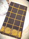 Sungudi  pure cotton saree-premium zari kattam  saree -with running blouse