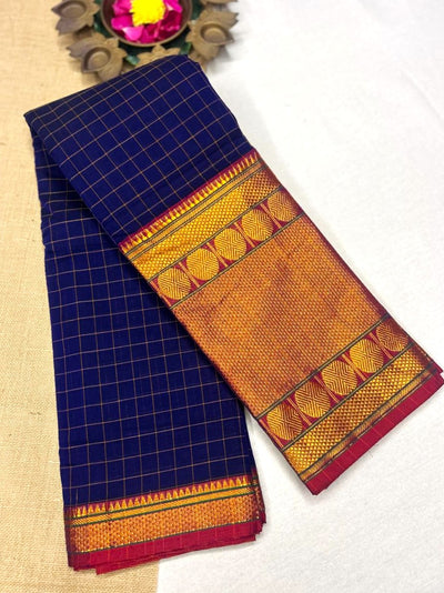 Pure Narayanapet Cotton Saree with Blouse | Handloom Traditional Wear 555p10