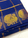 Pavithra Kattam Sungudi cotton saree with peacock border 006|KRISA