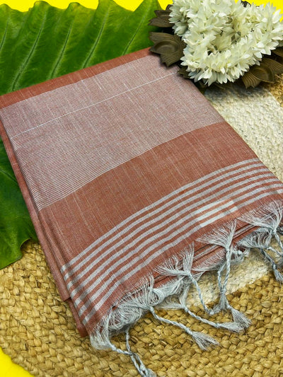 Khadi Classics with a Soft Shimmer Glow -pastel orange|KRISA