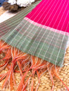 Adhira Checked  silk saree with blouse 009