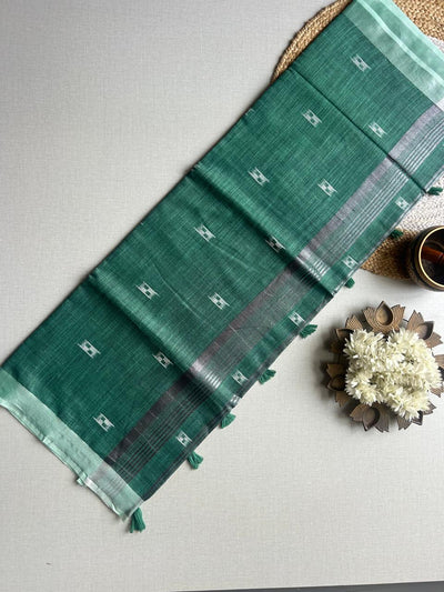 Semi-Linen Saree-Breathable Luxury with Effortless Style | Krisa 004