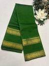 Retta patta border Narayanapet saree  -Green with blouse