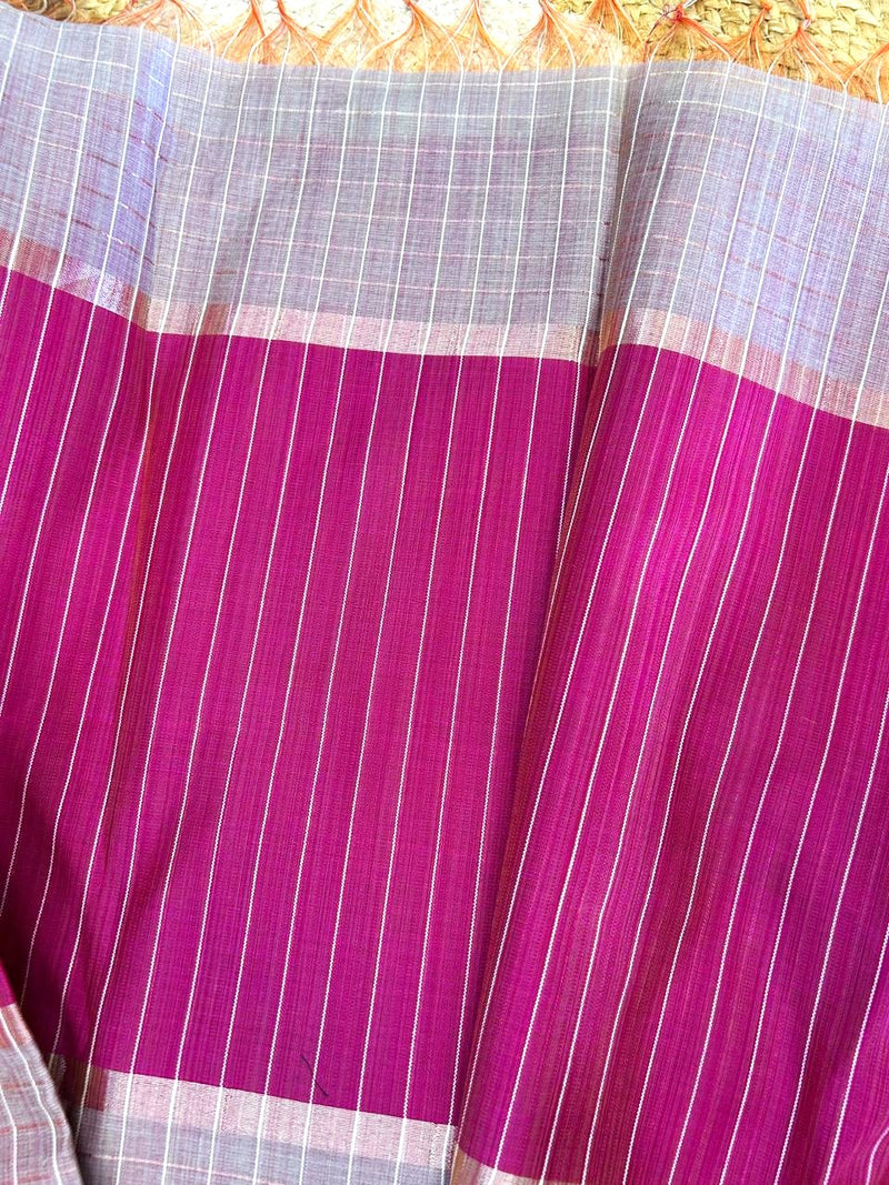 Adhira Checked  silk saree with blouse 010