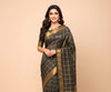 Sungudi  pure cotton saree-premium zari kattam  saree -with running blouse