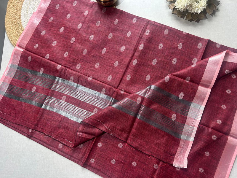Semi-Linen Saree-Breathable Luxury with Effortless Style | Krisa 001
