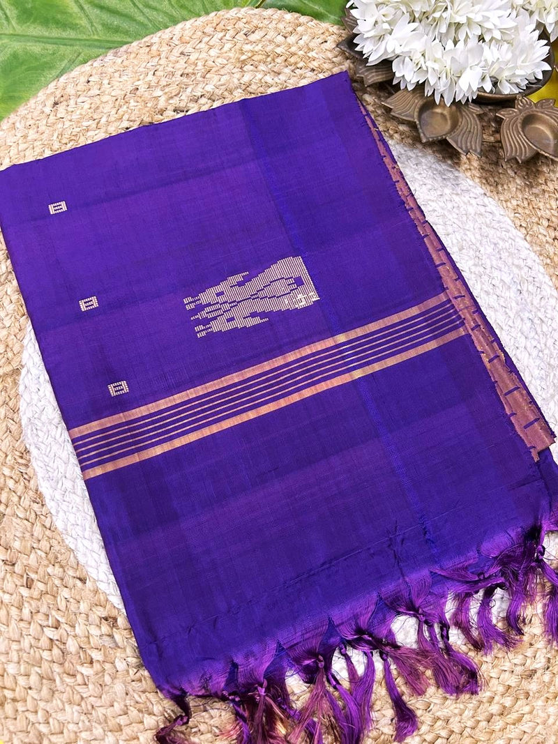 Vazhaipattu silk striped saree-without blouse