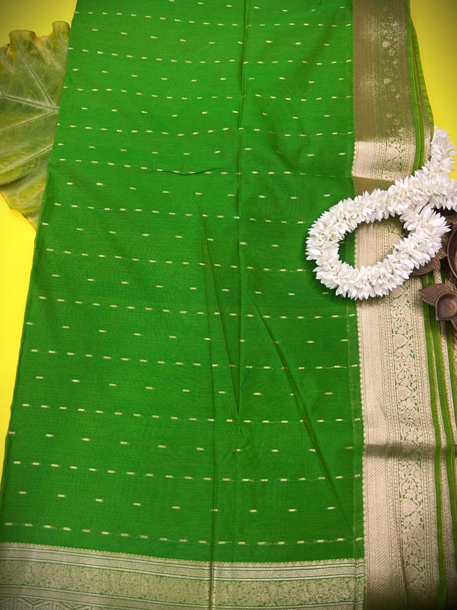 Exclusive silk cotton saree with running blouse 001