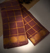 Pavithra Kattam Sungudi cotton saree with peacock border 005