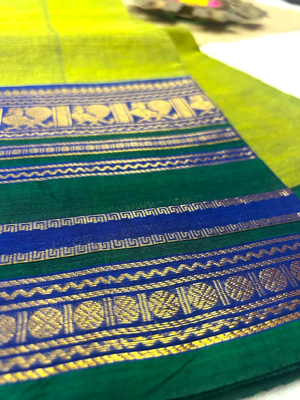 Chettinad Cotton  Saree | Timeless Elegance – Krisa 005