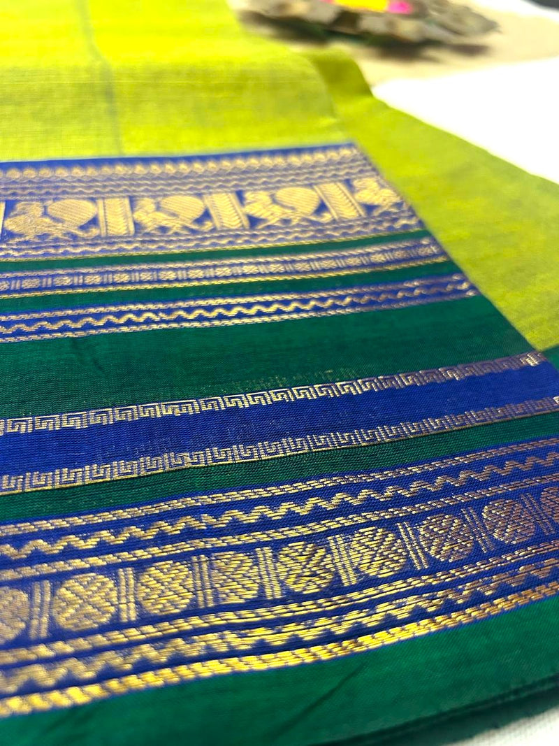 Chettinad Cotton  Saree | Timeless Elegance – Krisa 005