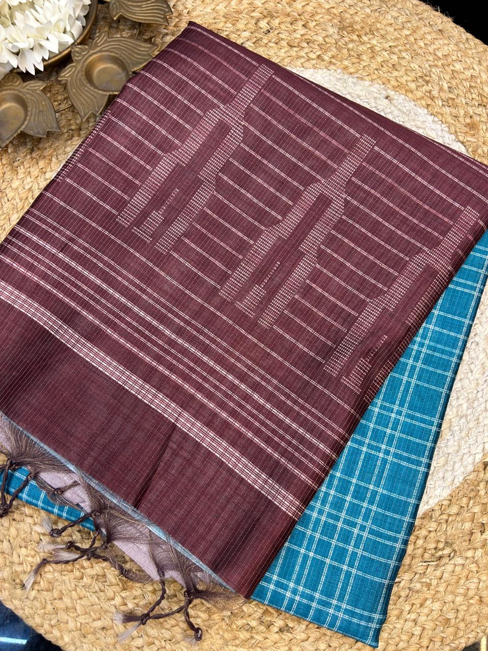 Warm Tussar Silk Sarees |Fresh Boutique Style Sarees 008|KRISA