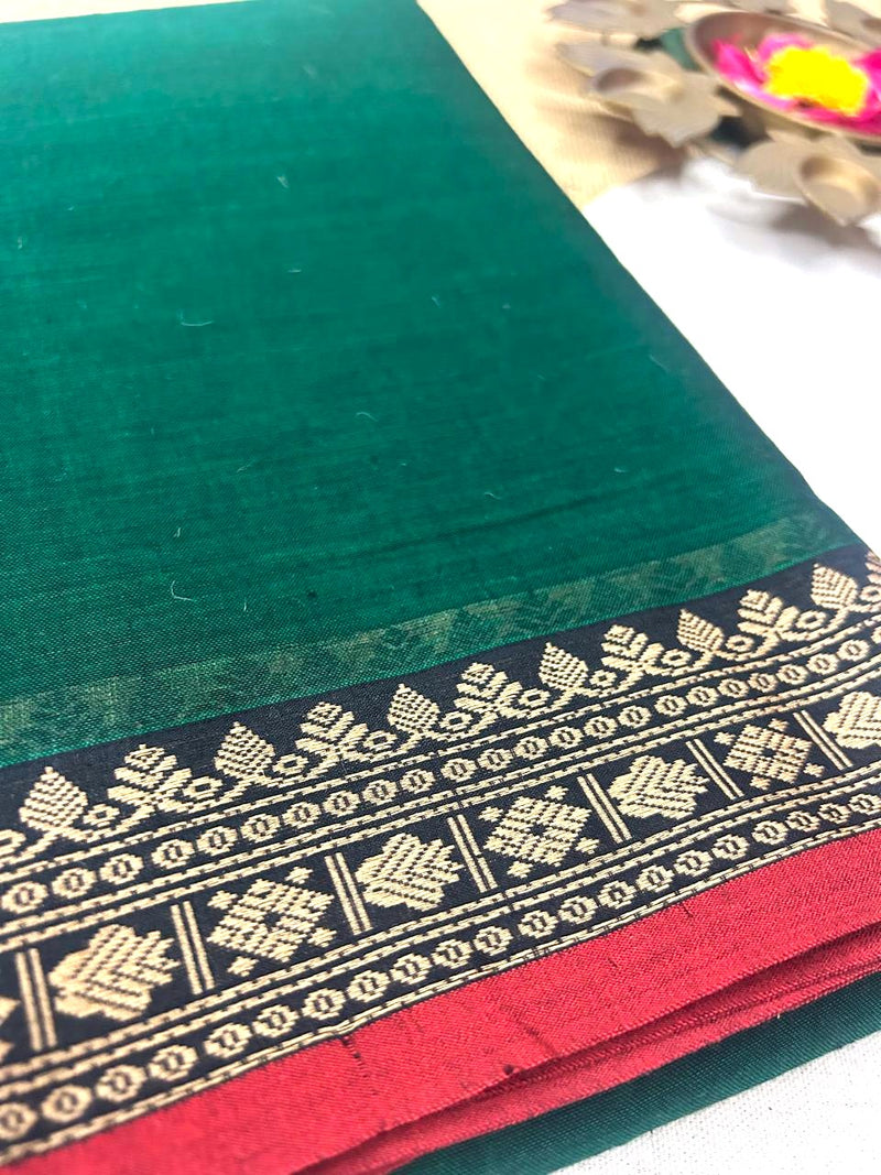 Pure Narayanapet Cotton Saree with Blouse | Handloom Traditional Wear 555p7