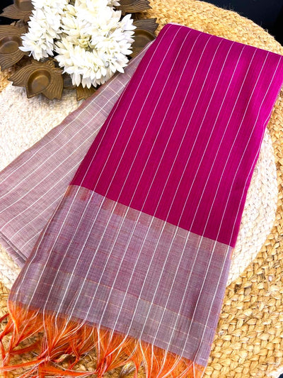 Adhira Checked  silk saree with blouse 010