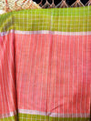 Adhira Checked  silk saree with blouse 011
