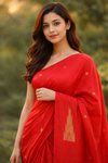 VAZHAIPATTU SILK SAREE|CHINNALAPATTU SAREE|RED LUXURY|KRISA