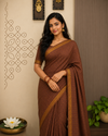 Premium Quality Golden check pure sungudi cotton saree-without blouse 002|KRISA