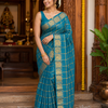 Pavithra Kattam Sungudi cotton saree with peacock border 001|premium quality| krisa