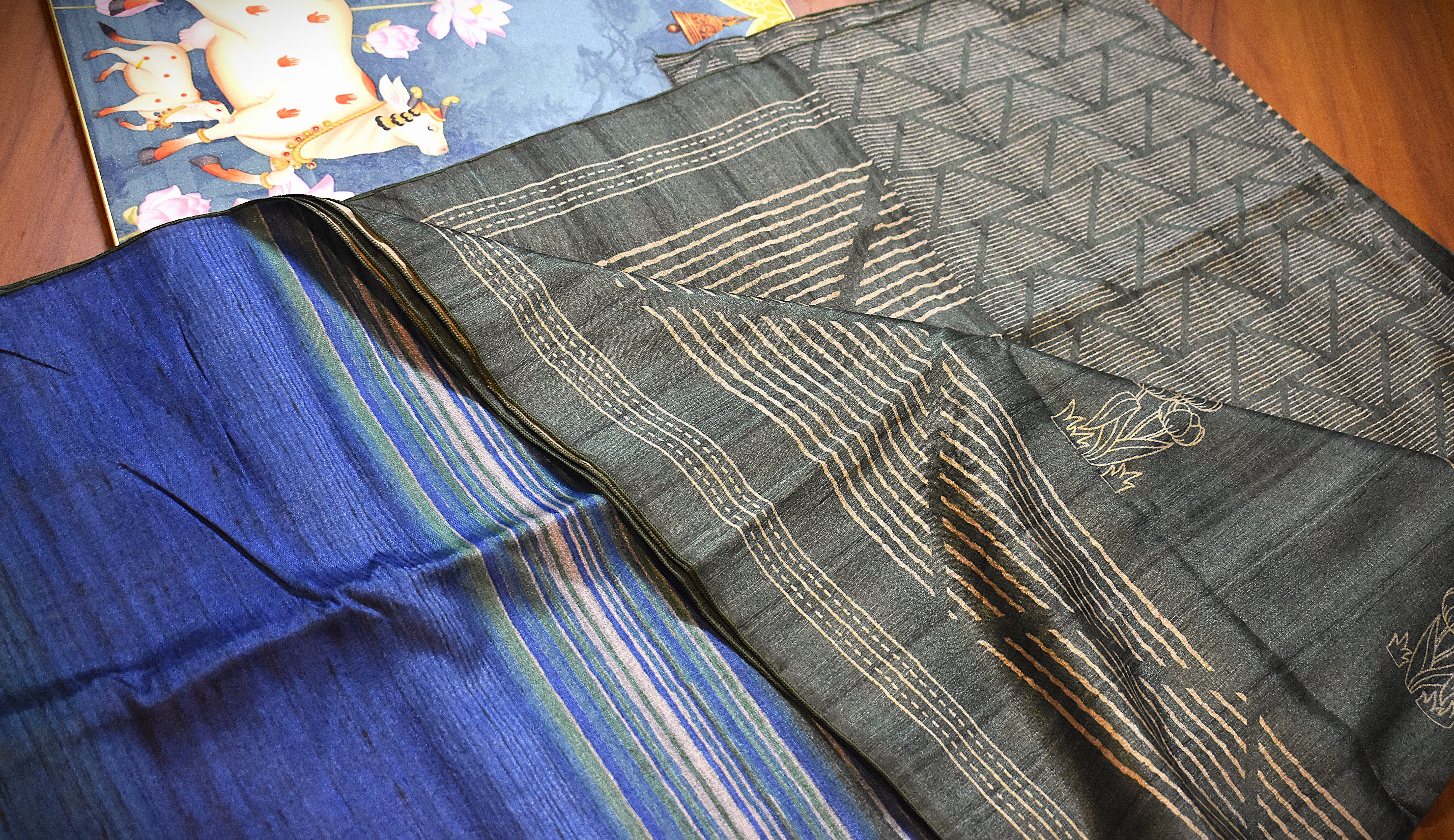 Warm Tussar Silk Sarees |Fresh Boutique Style Sarees 006|KRISA
