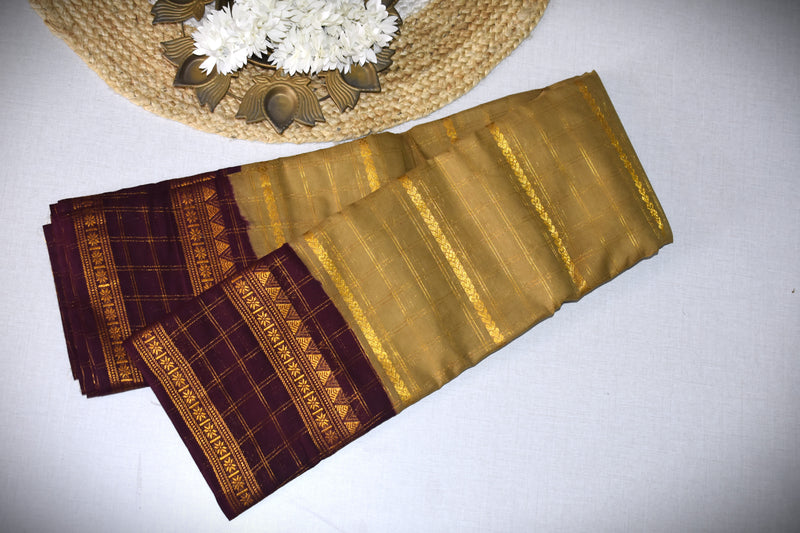 Sungudi velthari zarikattam sarees-with blouse-Pure Handloom sarees
